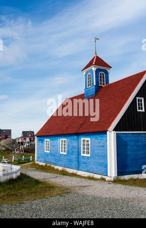 Grönland. Sisimiut. Bethel Kirche von 1775. Stockfoto