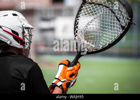 Lacrosse-amerikanischen teamsports themed Foto Stockfoto