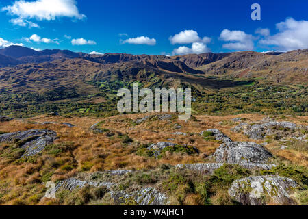 Die Caha Mountains auf der Beara Halbinsel, County Kerry, Irland Stockfoto