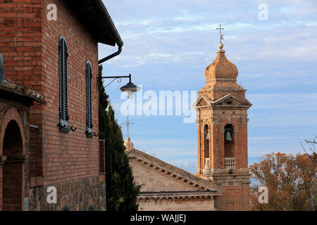 Italien, Toskana, Provinz Siena, Montalcino. Chiesa della Madonna del Soccorso. Stockfoto