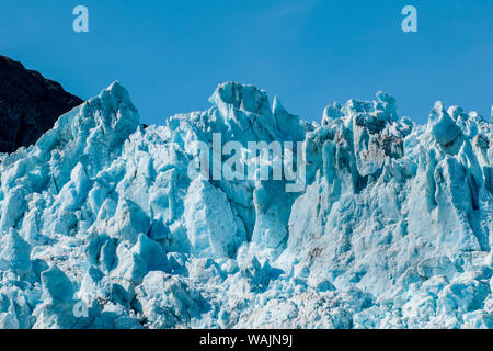 Holgate Gletschers, Harding Icefield, Kenai Fjords National Park, Alaska, USA. Stockfoto