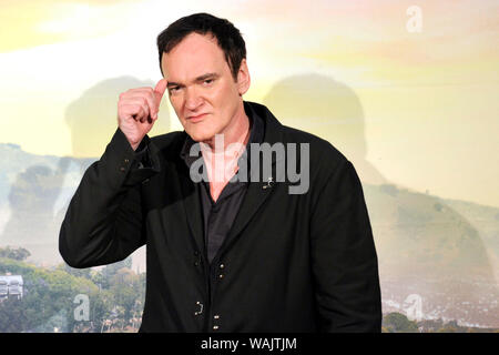 Quentin Tarantino die Teilnahme an der "Once Upon a Time in... Hollywood" Premiere im Hotel de la Ville am 2. August 2019 in Rom, Italien. Stockfoto