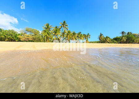 Hulopo'e Beach Park, der als einer der schönsten Strände der Welt, Lanai Insel, Hawaii, USA Stockfoto