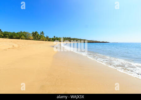 Hulopo'e Beach Park, der als einer der schönsten Strände der Welt, Lanai Insel, Hawaii, USA Stockfoto