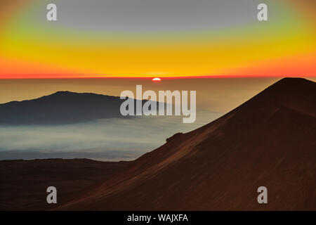 Gipfel der Maunakea, Big Island, Hawaii, USA Stockfoto