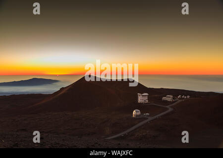 Gipfel der Maunakea, Big Island, Hawaii, USA Stockfoto