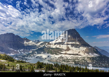 Bearhat Berg und versteckten See im Glacier National Park, Montana, USA Stockfoto