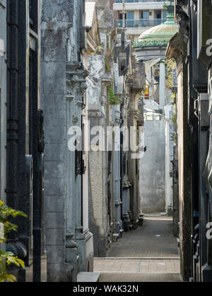 Friedhof von Recoleta (Cementerio de la Recoleta). Buenos Aires, Argentinien. Stockfoto