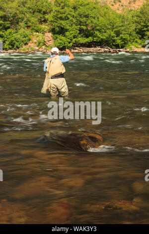 Fisherman Fliegen, untere Deschutes River, Central Oregon, USA (MR) Stockfoto