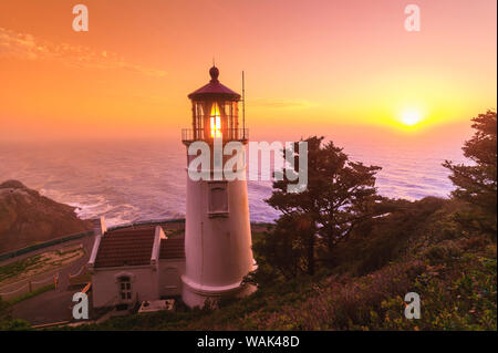 Heceta Head Lighthouse, Devil's Elbow State Park, Oregon Küste Stockfoto