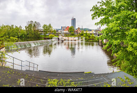 JENA, Deutschland - ca. April 2019: Stadtbild von Jena in Thüringen, Deutschland Stockfoto