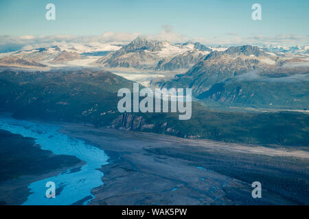 Antenne Tlikakita River, Lake Clark National Park, Katmai Alaska, USA. Stockfoto