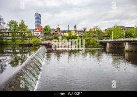 JENA, Deutschland - ca. April 2019: Stadtbild von Jena in Thüringen, Deutschland Stockfoto