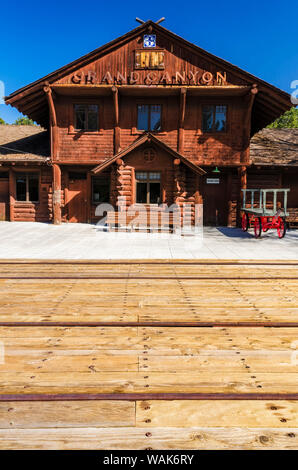 Grand Canyon Railway Depot, Grand Canyon National Park, Arizona, USA. Stockfoto