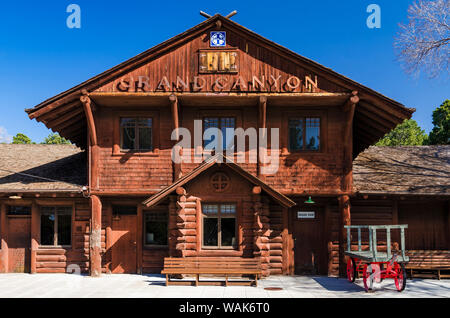 Grand Canyon Railway Depot, Grand Canyon National Park, Arizona, USA. Stockfoto