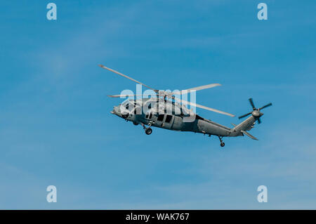 Ein HSC-3 Merlins Hubschrauber, Hafen von San Diego, San Diego, Kalifornien. Stockfoto