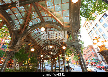 Pergola, Pioneer Square, historischen Bereich, Seattle, Washington State, USA Stockfoto