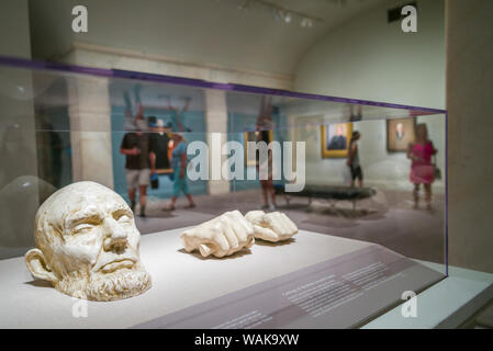 USA, Washington D.C. Reynolds Mitte für amerikanische Kunst, National Portrait Gallery, leben Masken von Präsident Abraham Lincoln (Editorial nur verwenden) Stockfoto