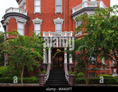 USA, Georgien, die Savanne. Historische Herrenhaus in der Altstadt von Savannah. Stockfoto