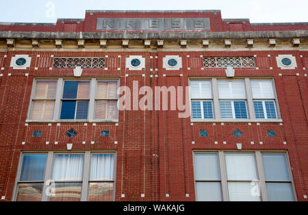 USA, Georgien, die Savanne. Architektonisches Detail auf dem historischen Kress Gebäude. Stockfoto