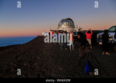 Gipfel des Mauna Kea, Big Island, Hawaii, USA (Redaktionelle nur verwenden) Stockfoto