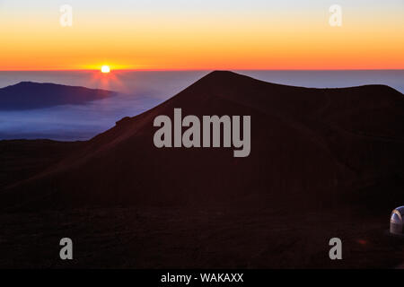 Gipfel des Mauna Kea, Big Island, Hawaii, USA Stockfoto