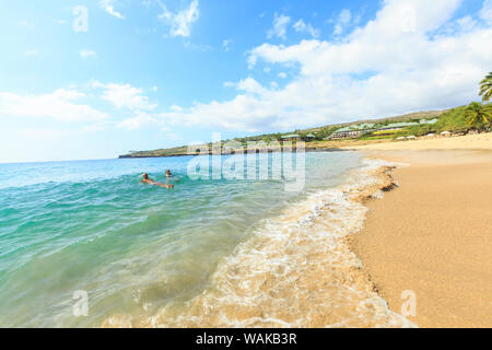 Hulopo'e Beach Park, Lanai Insel, Hawaii, USA Stockfoto