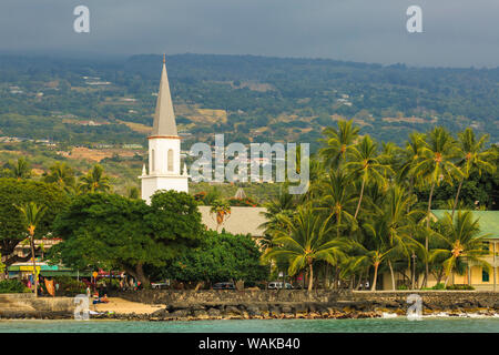 Historische Kailua Dorf, Kailua-Kona, Big Island, Hawaii, USA Stockfoto