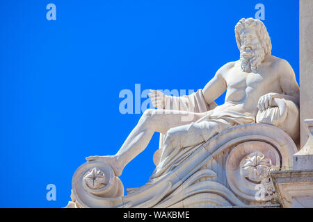 Marmorskulptur von Arco da Rua Augusta in Lissabon Stockfoto