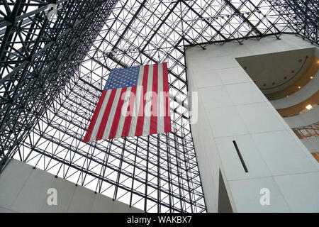 Die Haupthalle des John-F.-Kennedy Library in Boston, Massachusetts. Stockfoto