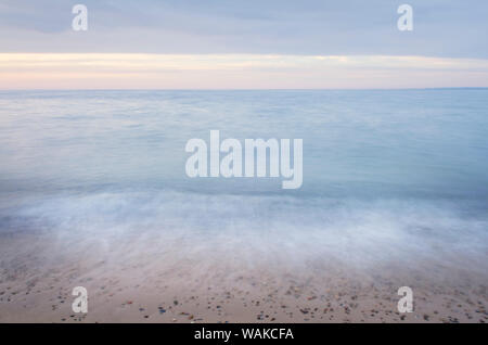 Lake Superior von Strand in Whitefish Point, der Oberen Halbinsel von Michigan gesehen Stockfoto