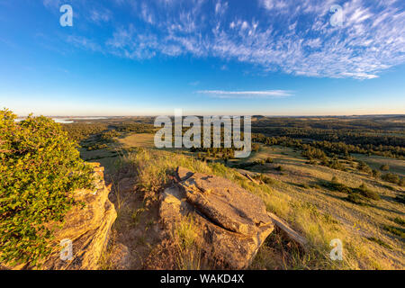 Blick in die CM Russell National Wildlife Refuge in der Nähe von Fort Peck, Montana, USA Stockfoto