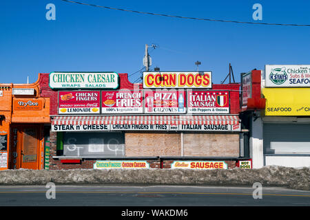 Winter in Hampton Beach, Hampton, New Hampshire, USA Stockfoto