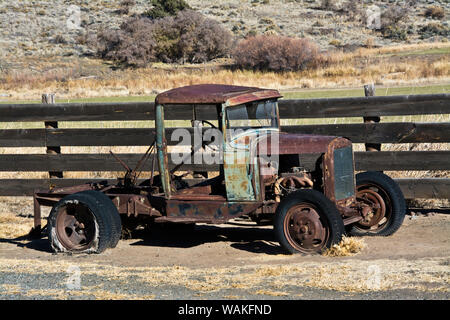 Alte Lkw, James kann nicht Ranch, John Day Fossil Beds, Oregon, USA Stockfoto