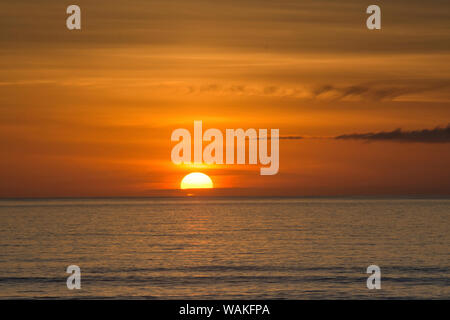 Sonnenuntergang, Heceta Beach, Oregon Küste, den Pazifischen Ozean, Oregon, USA Stockfoto