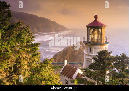 Heceta Head Lighthouse, Devil's Elbow State Park, Oregon Küste Stockfoto