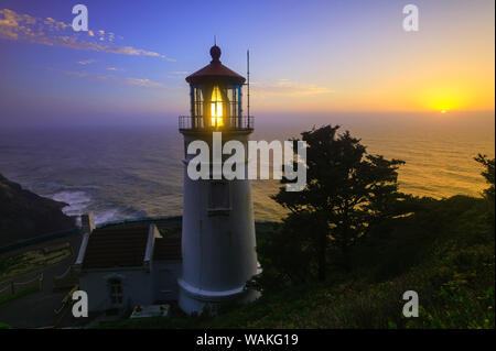 Heceta Head Lighthouse, Devil's Elbow State Park, Oregon Küste Stockfoto