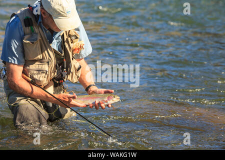 Fisherman Fliegen, untere Deschutes River, Central Oregon, USA (MR) Stockfoto