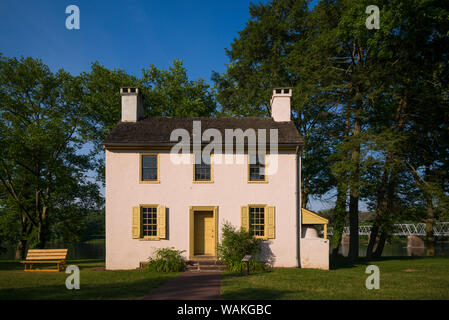 USA, Pennsylvania, Bucks County. Washington Crossing Historic Park, Hibbs Haus Stockfoto