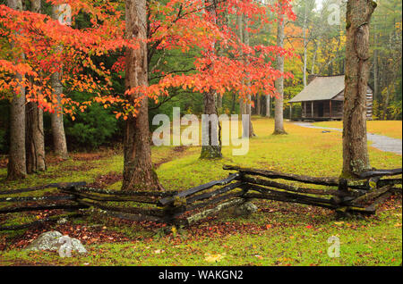 USA, Tennessee. Historische Carter Schilde in Cades Cove. Stockfoto