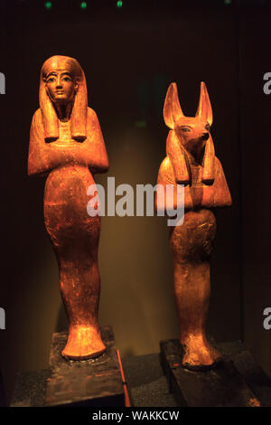 Königs Tutanchamun, das Goldene König und großen Pharaonen Ausstellung, das Seattle Center, Washington State (Redaktionelle nur verwenden) Stockfoto