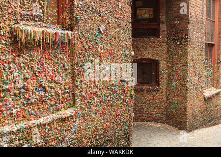 Gummi an der Wand, in der Nähe des Pike Place Public Market, Seattle, Washington State Stockfoto