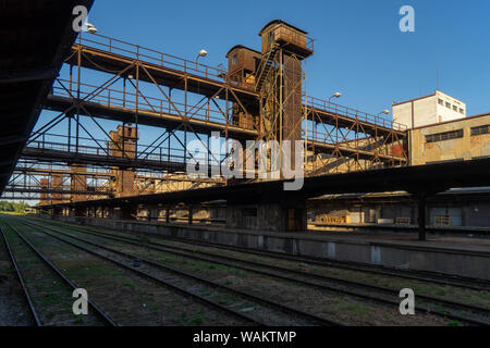 Die Gebäude der ehemaligen Freight Railway Station in Prag Zizkov (CTK Photo/Vaclav Zahorsky) Stockfoto