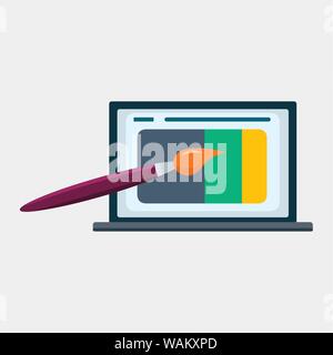 Web Design Konzept Symbol Vektor illustration Stock Vektor