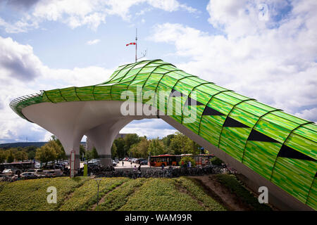 Hubschrauberlandeplatz am Universitätsklinikum der RWTH Aachen, Universitätsklinikum, Aachen, Nordrhein-Westfalen, Deutschland. Hubschrauberlandeplatz an der Uniklinik RWTH Aac Stockfoto