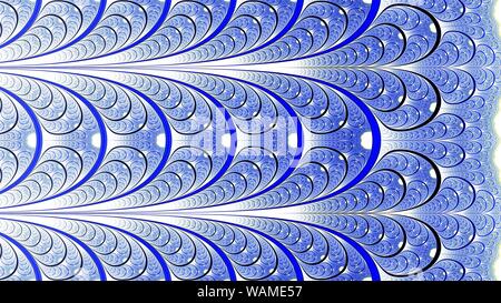 Abstrakte symmetrische bunten Fraktale Blume, Digital Artwork Stockfoto
