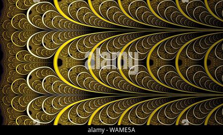 Abstrakte symmetrische bunten Fraktale Blume, Digital Artwork Stockfoto