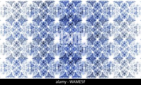 Abstrakte symmetrische bunten Fraktale Blume, Digital Artwork Stockfoto