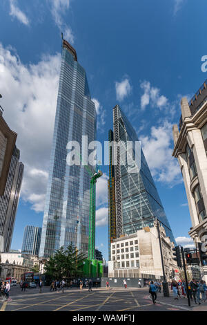 Twentytwo (22) Bishopsgate und Leadenhall Building, aka Der Cheesegrater, London Stockfoto