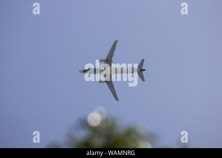 Chiangmai, Thailand - 19. August 2019: HS-PPO Airbus A320-200 von Bangkok Airway. Von Chiangmai Flughafen Phuket. Stockfoto